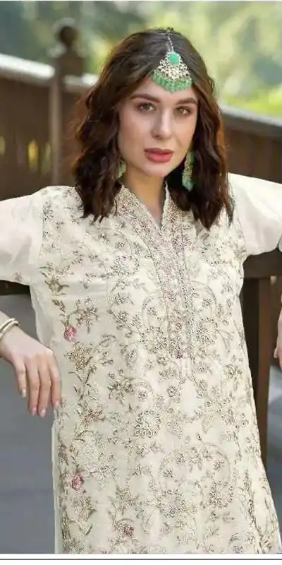 FC 1129 White Color Organza With Embroidery Sequence Work Salwar Suit Casual, Wedding, Party, Festive, Events Etc.4-6 Working Days@ 2449/-only | Jump Suits, Casual Suits, Creative suits, Designer Suits, Palazzo Suits, Party Wear Suits, Patiala Suits, Salwar suit, Straight Suits