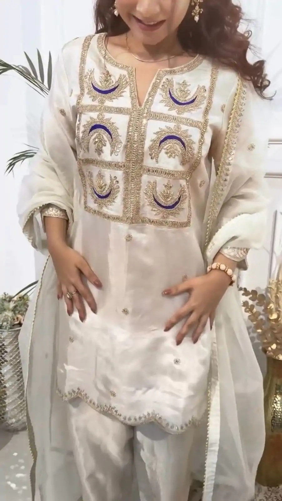 ZSR 3105 White VI Chitra Silk With Heavy Coding Embroidery Sequence Work Salwar Suit , Wedding, Party, Festive, Events Etc.4-6 Working Days@ 1899/-only | Jump Suits, Casual Suits, Creative suits, Designer Suits, Palazzo Suits, Party Wear Suits, Patiala Suits, Salwar suit, Straight Suits