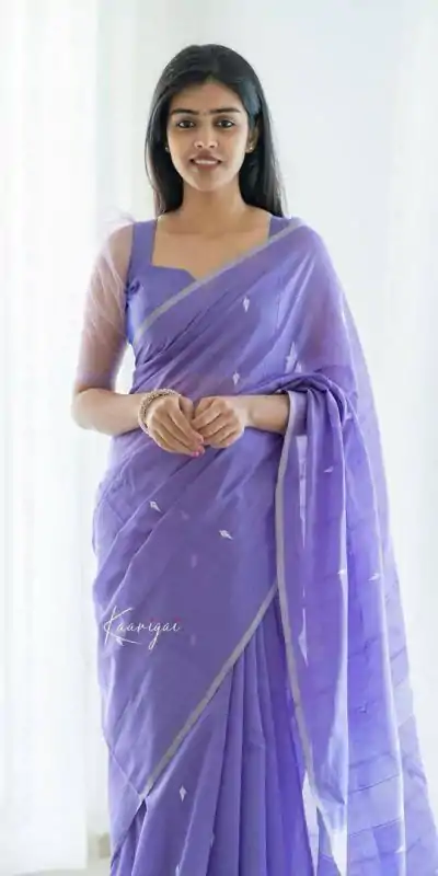 KP 5063 Purple Color Soft Lilan Cotton Rich Pallu & Jacquard Work Saree Casual, Wedding, Festive, Events . Expected Delivery  4-6 Working Days @1349/- only                                                                                                                                             | Bollywood Sarees, Creative Sarees, Designer Sarees, Embroidered Sarees, Ethnic Saree, Modern Digital sarees, Party Wear Sarees, Sarees