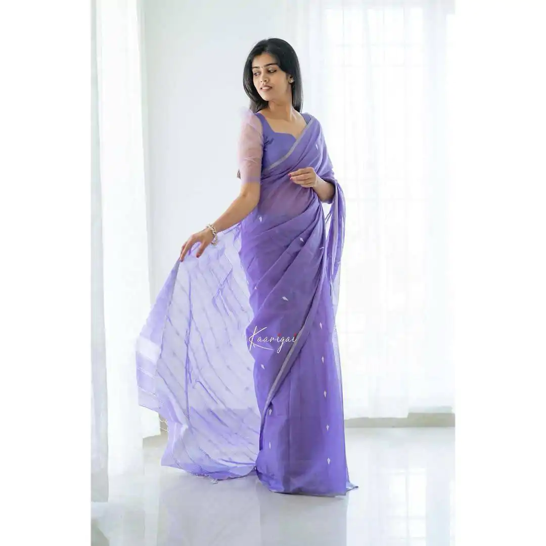 KP 5063 Purple Color Soft Lilan Cotton Rich Pallu & Jacquard Work Saree Casual, Wedding, Festive, Events . Expected Delivery  4-6 Working Days @1349/- only                                                                                                                                             | Bollywood Sarees, Creative Sarees, Designer Sarees, Embroidered Sarees, Ethnic Saree, Modern Digital sarees, Party Wear Sarees, Sarees