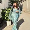 MS 467 Sky Blue Color Pure Tissue Crush Silk Fabric With Fancy Lace Saree Casual, Wedding, Festive, Events . Expected Delivery  4-6 Working Days @1699/- only | Bollywood Sarees, Creative Sarees, Designer Sarees, Embroidered Sarees, Ethnic Saree, Modern Digital sarees, Party Wear Sarees, Sarees