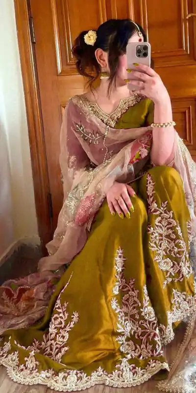 LG 1872 Yellow Color Chinnon Silk With Embroidery Work Sharara Suit Wedding, Party, Festive, Events Etc.  Expected Delivery 4-6 Working Days @2049/- | Jump Suits, Casual Suits, Creative suits, Designer Suits, Palazzo Suits, Party Wear Suits, Patiala Suits, Salwar suit, Straight Suits