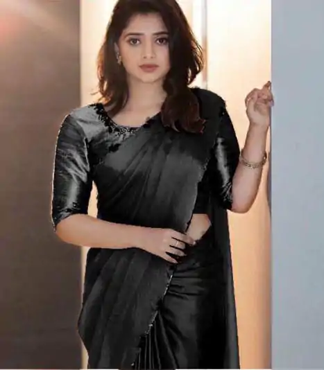 AC Lady Black Color Rangoli Silk Handwork And Cutwork With Pearl Saree Casual, Wedding, Festive, Events . Expected Delivery  4-6 Working Days @1899/- only                                                                                                                                             | Bollywood Sarees, Creative Sarees, Designer Sarees, Embroidered Sarees, Ethnic Saree, Modern Digital sarees, Party Wear Sarees, Sarees
