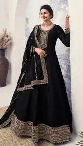 FC 67743 Black Color Georgette with Embroidery Work Anarkali Suit Casual, Wedding, Party, Festive, Events. Expected Delivery 4-6 Working Days @2999/-Only | Anarkali Suits, Bollywood Anarkali, Creative-Anarkali, Designer Anarkali, Embroidered Anarkali, Party Wear Anarkali