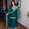 SRK 5231 Green Color Pure Chinnon Silk With Embroidery Coding Dori-Sequence Salwar Suit , Wedding, Party, Festive, Events Etc.4-6 Working Days@ 2099/-only | Jump Suits, Casual Suits, Creative suits, Designer Suits, Palazzo Suits, Party Wear Suits, Patiala Suits, Salwar suit, Straight Suits