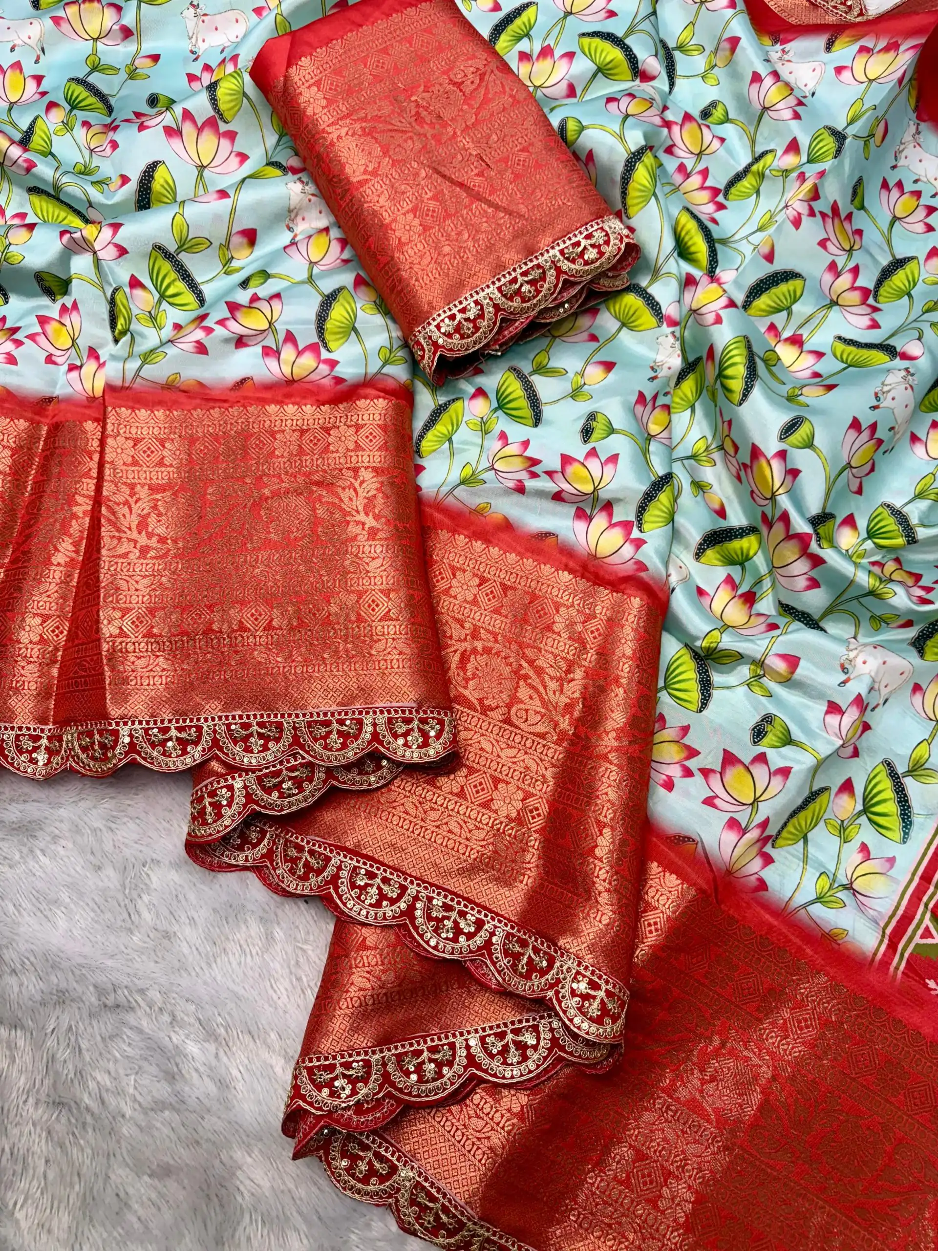 MS 466 Sky Blue Color Dola Silk Saree With Zari Weaving Border Saree Casual, Wedding, Festive, Events . Expected Delivery  4-6 Working Days @1649/- only | Bollywood Sarees, Creative Sarees, Designer Sarees, Embroidered Sarees, Ethnic Saree, Modern Digital sarees, Party Wear Sarees, Sarees