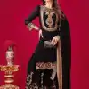 SRK-5242 Black Faux Georgette Embroidery Sequence Work Salwar Suit  Casual, Wedding, Party, Festive, Events Etc.4-6 Working Days@ 2099/-only | Jump Suits, Casual Suits, Creative suits, Designer Suits, Palazzo Suits, Party Wear Suits, Patiala Suits, Salwar suit, Straight Suits