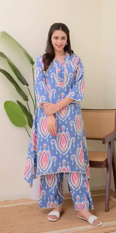MF 752 Blue Color Rayon Wood With Print Salwar Suit Casual, Wedding, Party, Festive, Events Etc.4-6 Working Days@ 1549/-only | Jump Suits, Casual Suits, Creative suits, Designer Suits, Palazzo Suits, Party Wear Suits, Patiala Suits, Salwar suit, Straight Suits