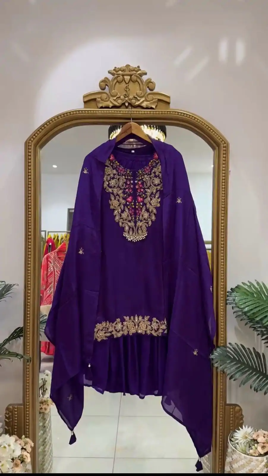 ZSR 3108 Violet Faux Georgette With 5mm Embroidery Sequence Work Salwar Suit Casual, Wedding, Party, Festive, Events Etc.4-6 Working Days@ 1899/-only | Jump Suits, Casual Suits, Creative suits, Designer Suits, Palazzo Suits, Party Wear Suits, Patiala Suits, Salwar suit, Straight Suits