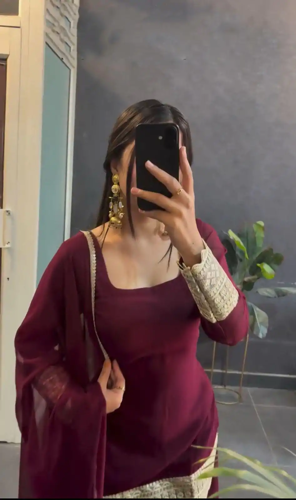 VLM 253 Marron Color Fox Georgette With Heavy Embroidery Work Salwar Suit Casual, Wedding, Party, Festive, Events Etc.4-6 Working Days@ 1899/-only | Jump Suits, Casual Suits, Creative suits, Designer Suits, Palazzo Suits, Party Wear Suits, Patiala Suits, Salwar suit, Straight Suits