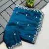 KT Arrival Peacock Blue Color Rangoli Chiffon Embroidery Cut Work Saree Casual, Wedding, Festive, Events . Expected Delivery  4-6 Working Days @1549/- only                                                                                                                                             | Bollywood Sarees, Creative Sarees, Designer Sarees, Embroidered Sarees, Ethnic Saree, Modern Digital sarees, Party Wear Sarees, Sarees