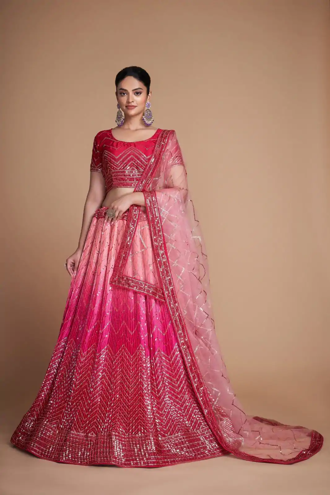 RC 266 Red Color Chinon Embroidery and Sequins Lehenga Choli Wedding, Party, Festive, Events Etc. Delivery 4-6 Working Days Rs 2399 | Bollywood Lehenga, Creative Lehenga, Designer Lehenga, Embroidered Lehenga, Lehenga, Party Wear Lehenga