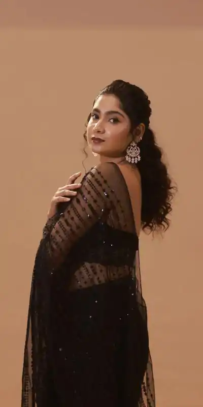 BT 352 Black Color Nylon Butterfly Net Sequence With Thread Work Saree Casual, Wedding, Festive, Events . Expected Delivery  4-6 Working Days @1699/- only                                                                                                                                             | Bollywood Sarees, Creative Sarees, Designer Sarees, Embroidered Sarees, Ethnic Saree, Modern Digital sarees, Party Wear Sarees, Sarees