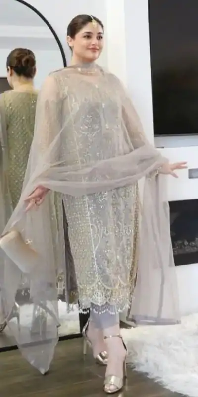  KF 1674 Cream Color Soft Net Embroidery Sequences With Dimond Work Fancy Lass Salwar Suit , Wedding, Party, Festive, Events Etc.4-6 Working Days@ 2049/-only | Jump Suits, Casual Suits, Creative suits, Designer Suits, Palazzo Suits, Party Wear Suits, Patiala Suits, Salwar suit, Straight Suits