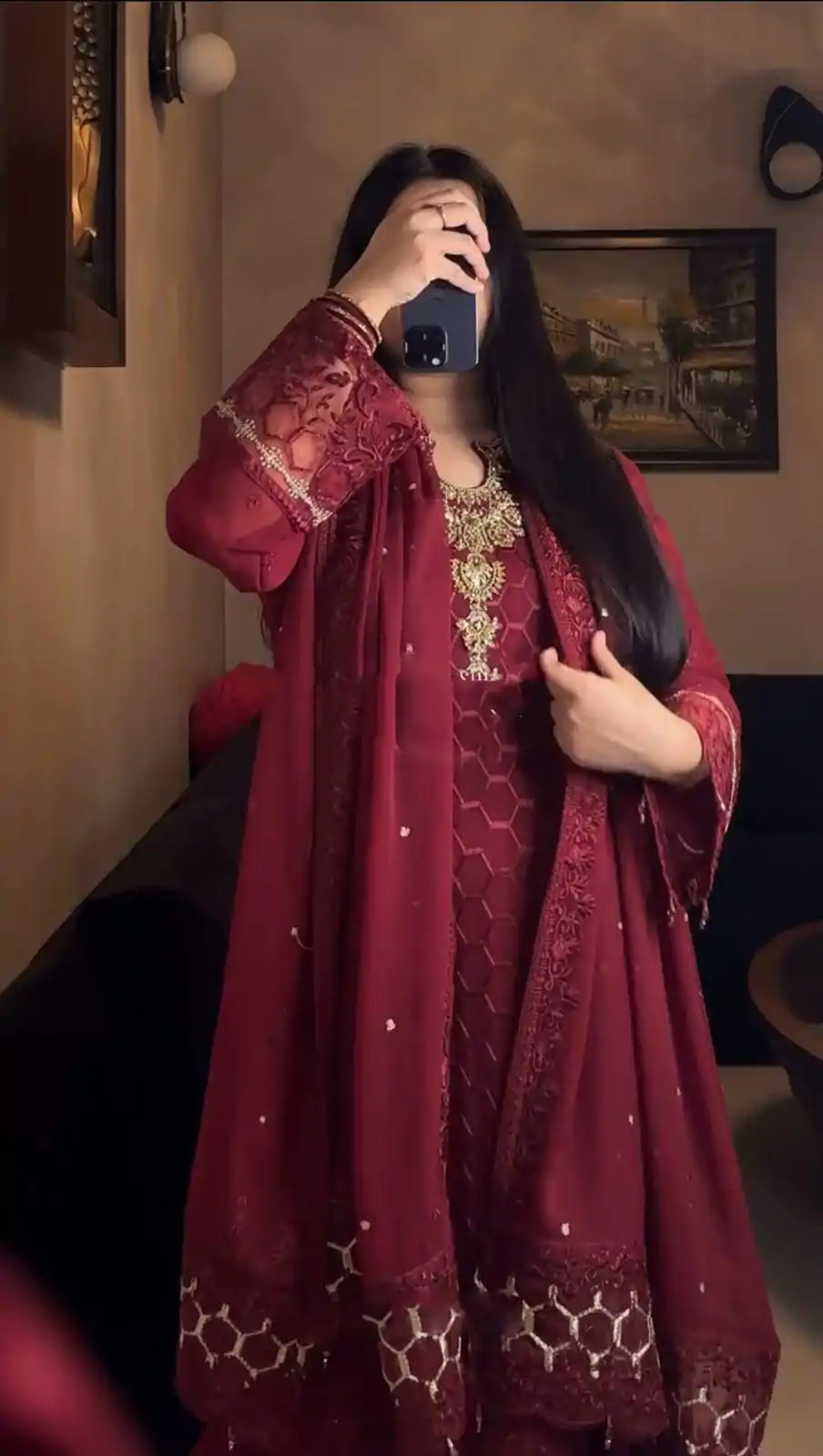  AD 197 Maroon Color Faux Georgette With Pal Diamond Hand Work Salwar Suit Casual, Wedding, Party, Festive, Events Etc.4-6 Working Days@ 2099/-only | Jump Suits, Casual Suits, Creative suits, Designer Suits, Palazzo Suits, Party Wear Suits, Patiala Suits, Salwar suit, Straight Suits
