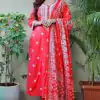 MF 1002 Red rayon cotton with embroidery work Salwar Suit  Casual, Wedding, Party, Festive, Events Etc.4-6 Working Days@ 1449/-only | Jump Suits, Casual Suits, Creative suits, Designer Suits, Palazzo Suits, Party Wear Suits, Patiala Suits, Salwar suit, Straight Suits
