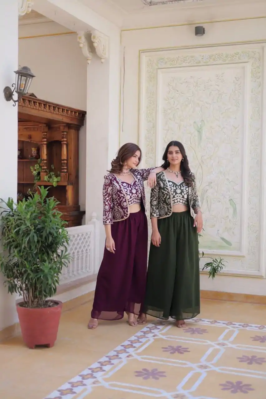 Ram 069 Wine Color Fox Georgette Embroidery Lace Work Anarkali Gown Wedding Party, Festive, Events Etc.4-6 Working Days@2049/- only | Bollywood Gowns, Creative Gowns, Designer Gowns, Embroidered Gowns, Gowns, Party Wear Gowns, Straight Suits