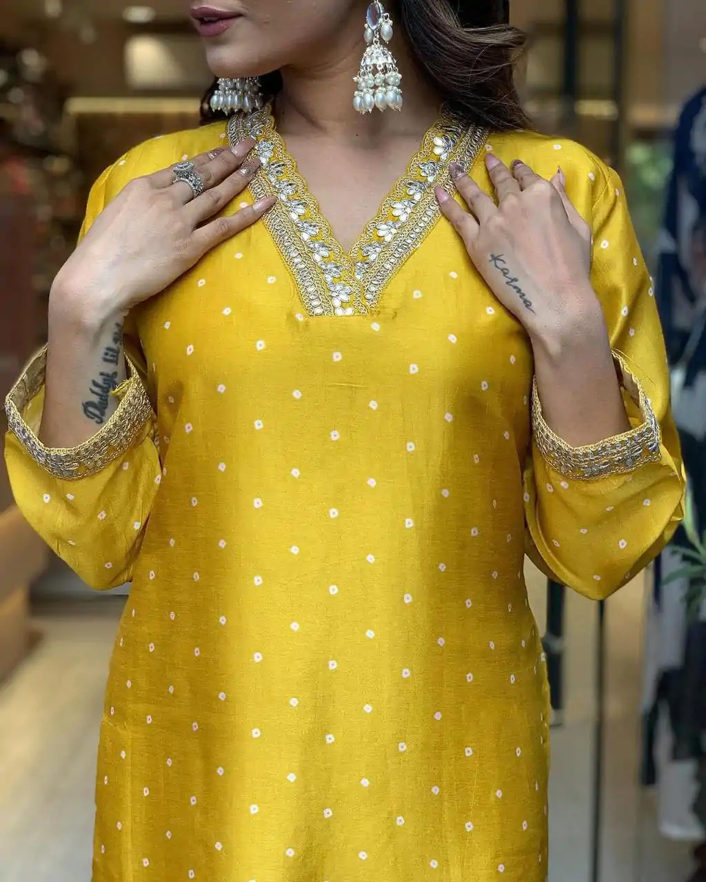 MF 746 Yellow Color Chinon Silk Wide Digital Print Coding Work Lace Salwar Suit Casual, Wedding, Party, Festive, Events Etc.4-6 Working Days@ 1699/-only | Jump Suits, Casual Suits, Creative suits, Designer Suits, Palazzo Suits, Party Wear Suits, Patiala Suits, Salwar suit, Straight Suits