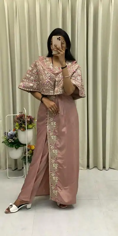 BE 327 Light Pink Color Crepe Silk Sequence Embroidery Foil Paper Work Salwar Suit Casual, Wedding, Party, Festive, Events Etc.4-6 Working Days@ 1899/-only | Jump Suits, Casual Suits, Creative suits, Designer Suits, Palazzo Suits, Party Wear Suits, Patiala Suits, Salwar suit, Straight Suits