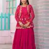 Ram 091 Pink Color Bandhej Embroidery Thared Work Lehenga Crop Top & Jacket Wedding, Party, Festive, Events Etc. Delivery 4-6 Working Days Rs 2149 | Bollywood Lehenga, Creative Lehenga, Designer Lehenga, Embroidered Lehenga, Lehenga, Party Wear Lehenga