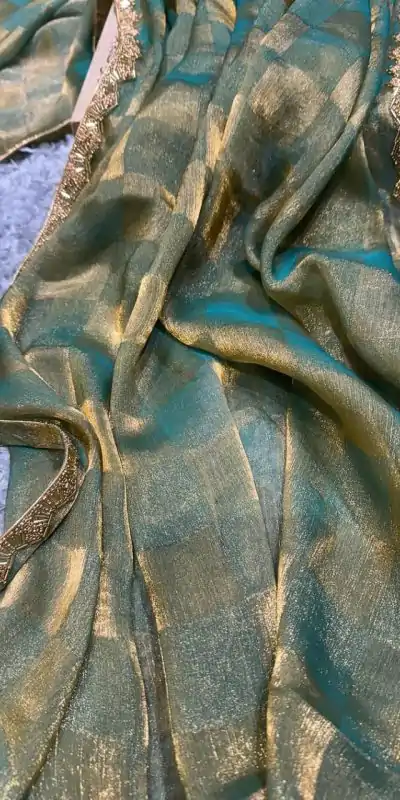 KF Arrival Green Color Fendi Chiffon Pattern Hand Work Lace Saree Casual, Wedding, Festive, Events . Expected Delivery  4-6 Working Days @1999/- only                                                                                                                                             | Bollywood Sarees, Creative Sarees, Designer Sarees, Embroidered Sarees, Ethnic Saree, Modern Digital sarees, Party Wear Sarees, Sarees