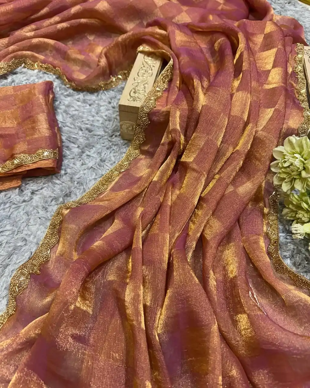 KF Arrival Peach Color Fendi Chiffon Pattern Hand Work Lace Saree Casual, Wedding, Festive, Events . Expected Delivery  4-6 Working Days @1999/- only                                                                                                                                             | Bollywood Sarees, Creative Sarees, Designer Sarees, Embroidered Sarees, Ethnic Saree, Modern Digital sarees, Party Wear Sarees, Sarees
