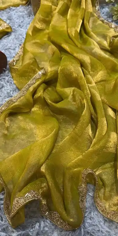 KF Yellow Color Fendi Chiffon Pattern Hand Work Lace Saree Casual, Wedding, Festive, Events . Expected Delivery  4-6 Working Days @1999/- only                                                                                                                                             | Bollywood Sarees, Creative Sarees, Designer Sarees, Embroidered Sarees, Ethnic Saree, Modern Digital sarees, Party Wear Sarees, Sarees