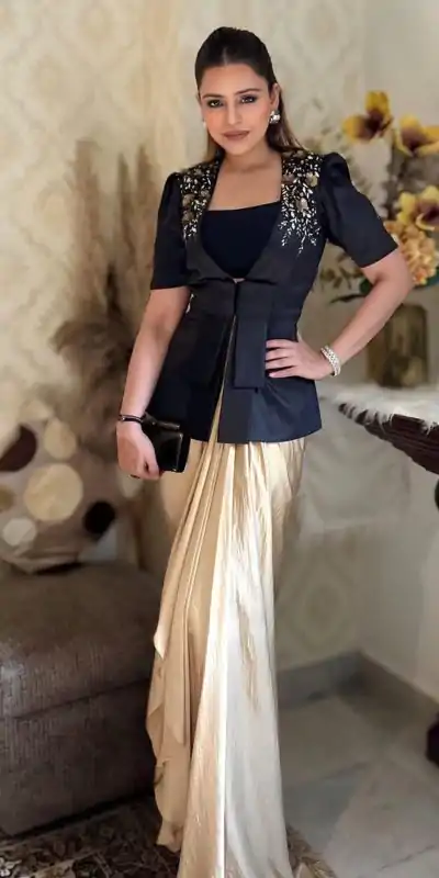  LG1899 Black & Cream Color French Crape With Sequence Embroidery Dhoti Suit Casual, Wedding, Party, Festive, Events Etc.4-6 Working Days@ 2049/-only | Jump Suits, Casual Suits, Creative suits, Designer Suits, Palazzo Suits, Party Wear Suits, Patiala Suits, Salwar suit, Straight Suits