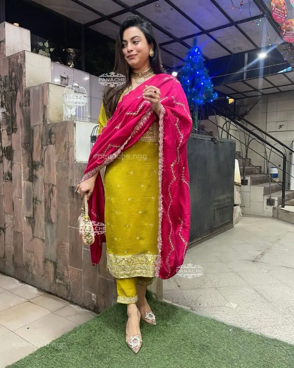 BE G82 Mahandi Chinon With Embroidery Work Salwar Suit Casual, Wedding, Party, Festive, Events Etc.4-6 Working Days@1849/-only | Jump Suits, Casual Suits, Creative suits, Designer Suits, Palazzo Suits, Party Wear Suits, Patiala Suits, Salwar suit, Straight Suits