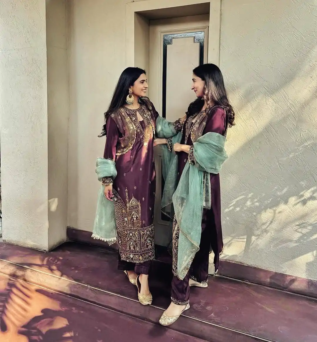 BE-318 Maroon Chinon Sequence Embroidery Work Salwar Suit  Casual, Wedding, Party, Festive, Events Etc.4-6 Working Days@ 2099/-only | Jump Suits, Casual Suits, Creative suits, Designer Suits, Palazzo Suits, Party Wear Suits, Patiala Suits, Salwar suit, Straight Suits