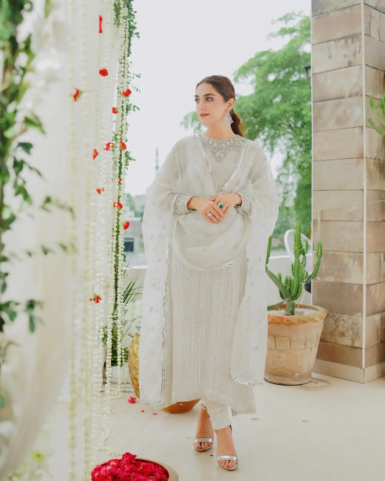 KF 1546 White Color Faux Georgette Embroidery Sequence Work Salwar Suit Casual, Wedding, Party, Festive, Events Etc.4-6 Working Days@ 1949/-only | Jump Suits, Casual Suits, Creative suits, Designer Suits, Palazzo Suits, Party Wear Suits, Patiala Suits, Salwar suit, Straight Suits