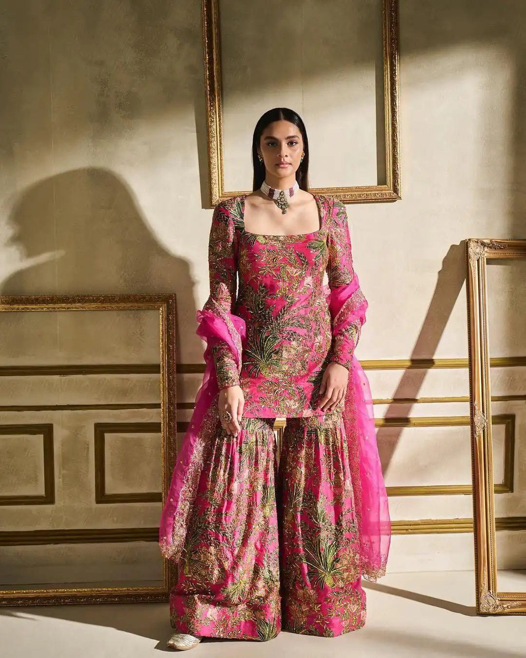 BD 1731 Pink Silk- Faux Georgette Digital Print Salwar Suit Casual, Wedding, Party, Festive, Events Etc.4-6 Working Days@ 1999/-only | Designer Suits, Jump Suits, Casual Suits, Creative suits, Palazzo Suits, Party Wear Suits, Patiala Suits, Salwar suit, Straight Suits
