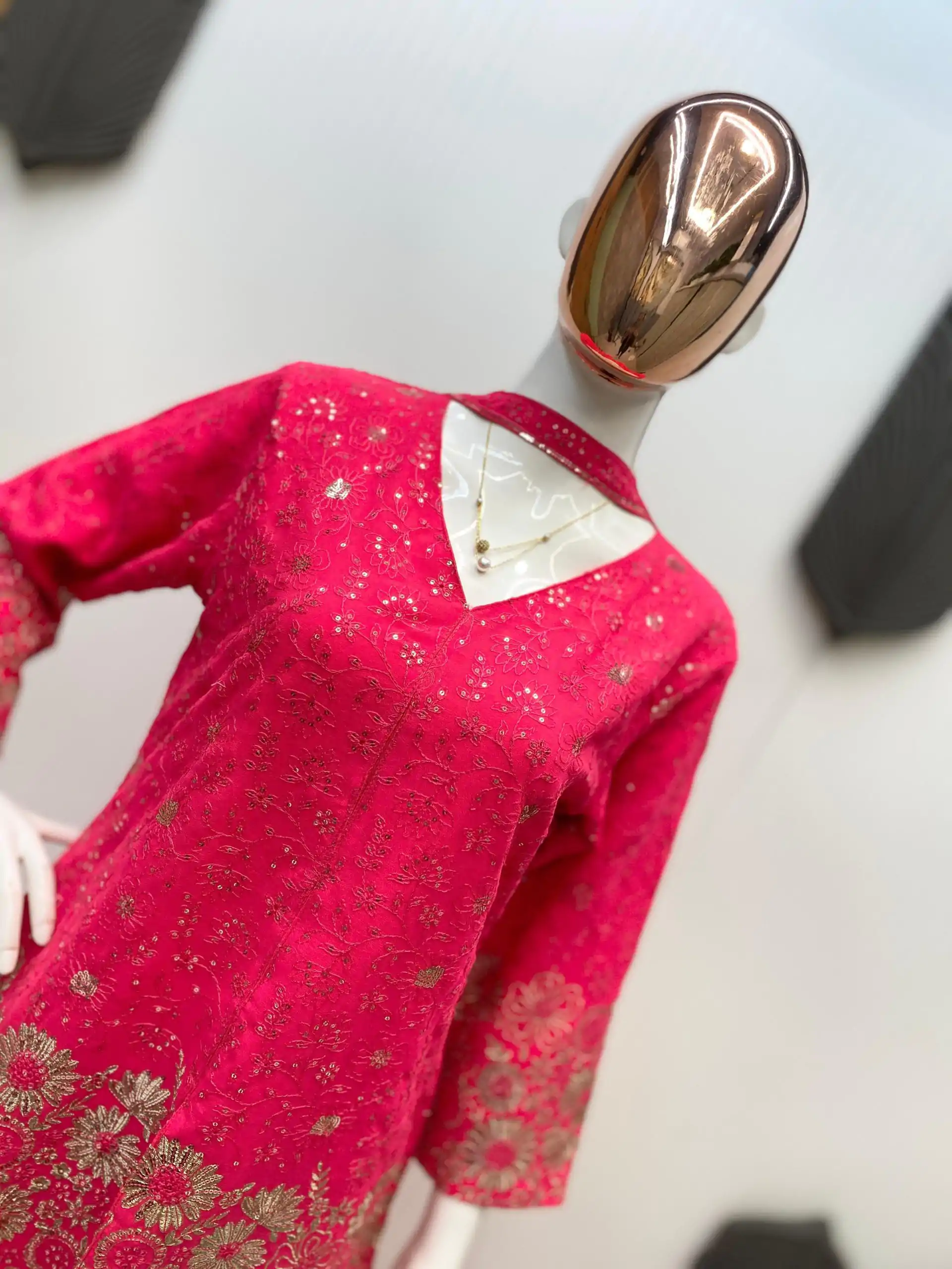 LG 1925 Rani Pink Color georgette Sequence Embroidery Work Salwar Suit Casual, Wedding, Party, Festive, Events Etc.4-6 Working Days@ 1999/-only | Jump Suits, Casual Suits, Creative suits, Designer Suits, Palazzo Suits, Party Wear Suits, Patiala Suits, Salwar suit, Straight Suits