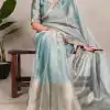 YNF 7114 Blue Color Tissue Shimmer Zari Weaving Work Saree Casual, Wedding, Festive, Events . Expected Delivery  4-6 Working Days @1699/- only                                                                                                                   | Bollywood Sarees, Creative Sarees, Designer Sarees, Embroidered Sarees, Ethnic Saree, Modern Digital sarees, Party Wear Sarees, Sarees