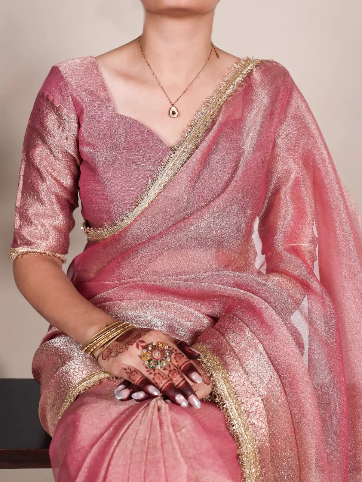 YNF 7114 Pink Color Tissue Shimmer Zari Weaving Work Saree Casual, Wedding, Festive, Events . Expected Delivery  4-6 Working Days @1699/- only                                                                                                                   | Bollywood Sarees, Creative Sarees, Designer Sarees, Embroidered Sarees, Ethnic Saree, Modern Digital sarees, Party Wear Sarees, Sarees