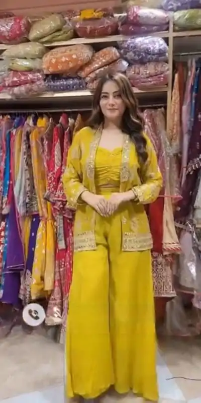 LG 1936 Yellow Color Georgette Sequence Work Salwar Suit Casual, Wedding, Festive, Events . Expected Delivery  4-6 Working Days @1999/- only      | Jump Suits, Casual Suits, Creative suits, Designer Suits, Palazzo Suits, Party Wear Suits, Patiala Suits, Salwar suit, Straight Suits