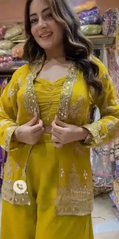 LG 1936 Yellow Color Georgette Sequence Work Salwar Suit Casual, Wedding, Festive, Events . Expected Delivery  4-6 Working Days @1999/- only      | Jump Suits, Casual Suits, Creative suits, Designer Suits, Palazzo Suits, Party Wear Suits, Patiala Suits, Salwar suit, Straight Suits