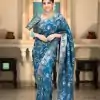 MB 494 Blue Color Soft Litchi Silk All Over Weaving Saree Casual, Wedding, Festive, Events . Expected Delivery  4-6 Working Days @1199/- only                                                                                                                                             | Bollywood Sarees, Creative Sarees, Designer Sarees, Embroidered Sarees, Ethnic Saree, Modern Digital sarees, Party Wear Sarees, Sarees