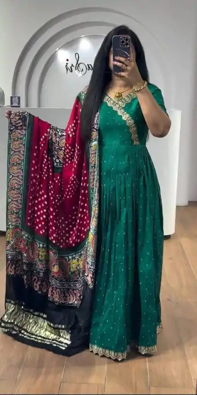 PC 407 Rama Color Chinon Thread Sequence Work Gown Casual, Wedding, Party, Festive, Events Etc. Expected Delivery 4-6 Working Days @2049/- | Bollywood Gowns, Creative Gowns, Designer Gowns, Embroidered Gowns, Gowns, Party Wear Gowns