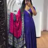 PC 407 Royal Blue Color Chinon Thread Sequence Work Gown Casual, Wedding, Party, Festive, Events Etc. Expected Delivery 4-6 Working Days @2049/- | Bollywood Gowns, Creative Gowns, Designer Gowns, Embroidered Gowns, Gowns, Party Wear Gowns