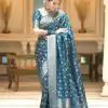 MS 483 Blue Color Soft Litchi Silk Kubera Pattu Saree Casual, Wedding, Festive, Events . Expected Delivery  4-6 Working Days @1199/- only                                                                                                                                             | Bollywood Sarees, Creative Sarees, Designer Sarees, Embroidered Sarees, Ethnic Saree, Modern Digital sarees, Party Wear Sarees, Sarees
