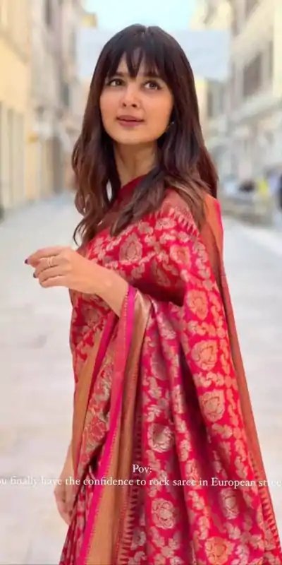 KP 4093 Red Color Soft Litchi Silk Jacquard Work Saree Casual, Wedding, Festive, Events . Expected Delivery  4-6 Working Days @1399/- only                                                                                                                                             | Bollywood Sarees, Creative Sarees, Designer Sarees, Embroidered Sarees, Ethnic Saree, Modern Digital sarees, Party Wear Sarees, Sarees