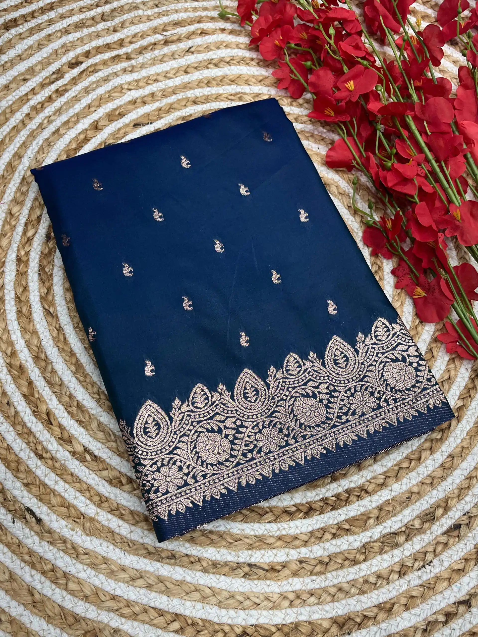 MB 1131 Navy Blue Color Banarasi Silk Zari Weaving Rich Pallu Saree Casual, Wedding, Festive, Events . Expected Delivery  4-6 Working Days @1899/- only                                                                                                                                             | Bollywood Sarees, Creative Sarees, Designer Sarees, Embroidered Sarees, Ethnic Saree, Modern Digital sarees, Party Wear Sarees, Sarees