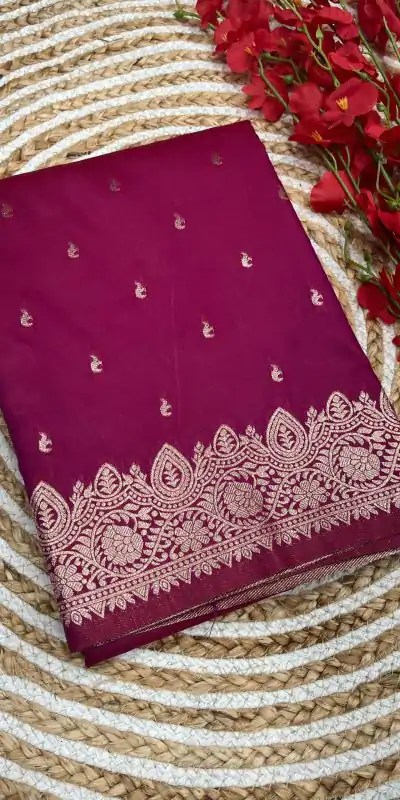 MB 1131 Rani Pink Color Banarasi Silk Zari Weaving Rich Pallu Saree Casual, Wedding, Festive, Events . Expected Delivery  4-6 Working Days @1899/- only                                                                                                                                             | Bollywood Sarees, Creative Sarees, Designer Sarees, Embroidered Sarees, Ethnic Saree, Modern Digital sarees, Party Wear Sarees, Sarees