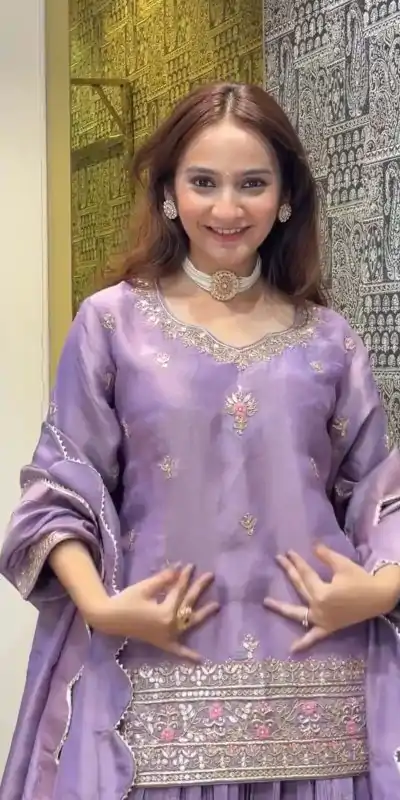 SRK 5254 Purple Color Jimmy Choo Silk Sequence Work Lehenga Choli Casual, Wedding, Festive, Events . Expected Delivery  4-6 Working Days @2049/- only      | Bollywood Lehenga, Creative Lehenga, Designer Lehenga, Embroidered Lehenga, Lehenga, Party Wear Lehenga