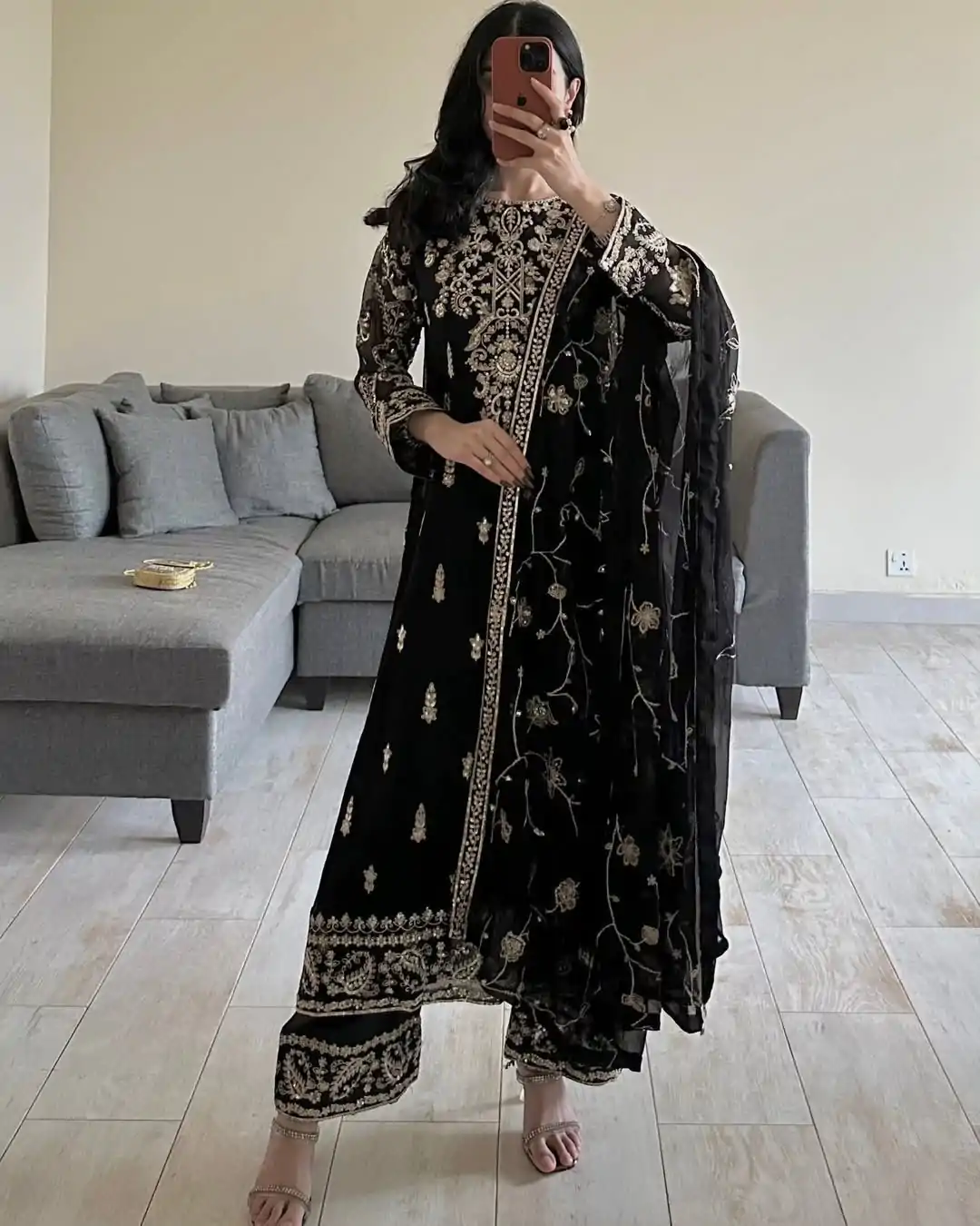 RTC 5853 Black Color Georgette thread with Sequence Salwar Suit Casual, Wedding, Festive, Events . Expected Delivery  4-6 Working Days @2299/- only      | Jump Suits, Casual Suits, Creative suits, Designer Suits, Palazzo Suits, Party Wear Suits, Patiala Suits, Salwar suit, Straight Suits