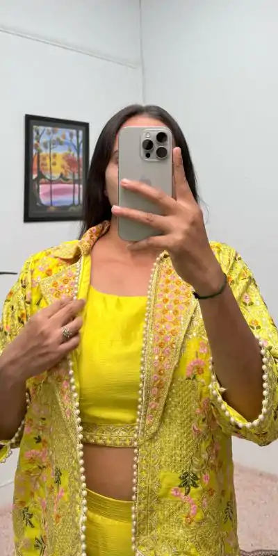 ST 1096 Light Yellow Color Chinon Embroidery Work With Moti Lace Salwar Suit Casual, Wedding, Festive, Events . Expected Delivery  4-6 Working Days @1999/-    | Jump Suits, Casual Suits, Creative suits, Designer Suits, Palazzo Suits, Party Wear Suits, Patiala Suits, Salwar suit, Straight Suits