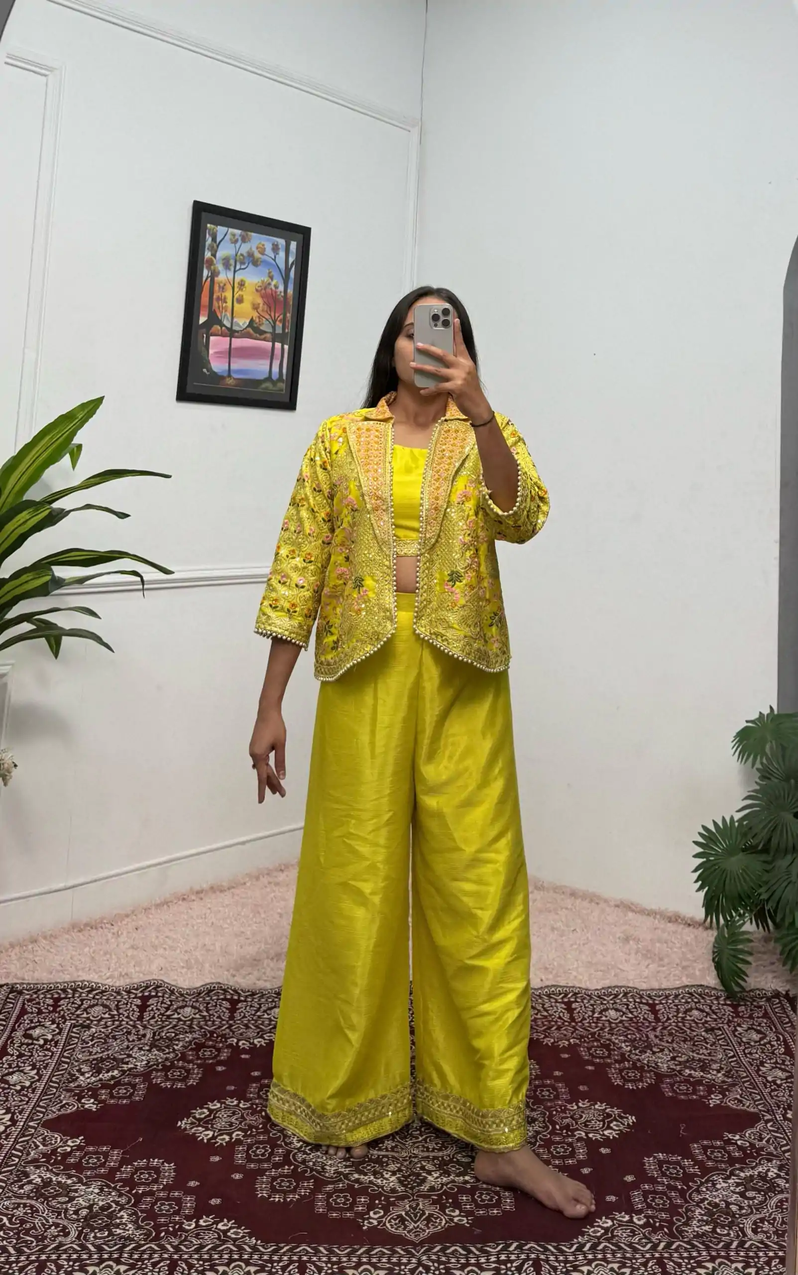 ST 1096 Light Yellow Color Chinon Embroidery Work With Moti Lace Salwar Suit Casual, Wedding, Festive, Events . Expected Delivery  4-6 Working Days @1999/-    | Jump Suits, Casual Suits, Creative suits, Designer Suits, Palazzo Suits, Party Wear Suits, Patiala Suits, Salwar suit, Straight Suits