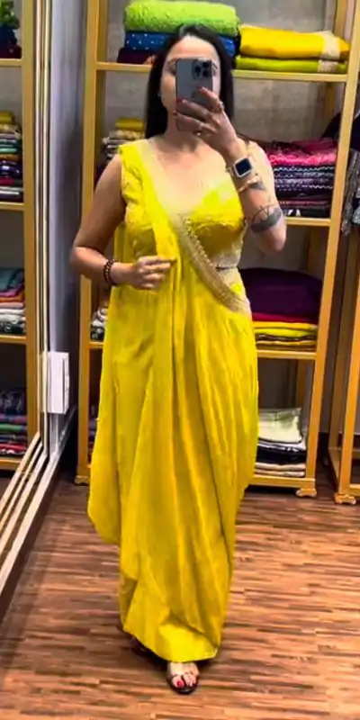 ST 1089 Yellow Color Chinon Embroidery Work Salwar Suit Casual, Wedding, Festive, Events . Expected Delivery  4-6 Working Days @1999/- only      | Jump Suits, Casual Suits, Creative suits, Designer Suits, Palazzo Suits, Party Wear Suits, Patiala Suits, Salwar suit, Straight Suits