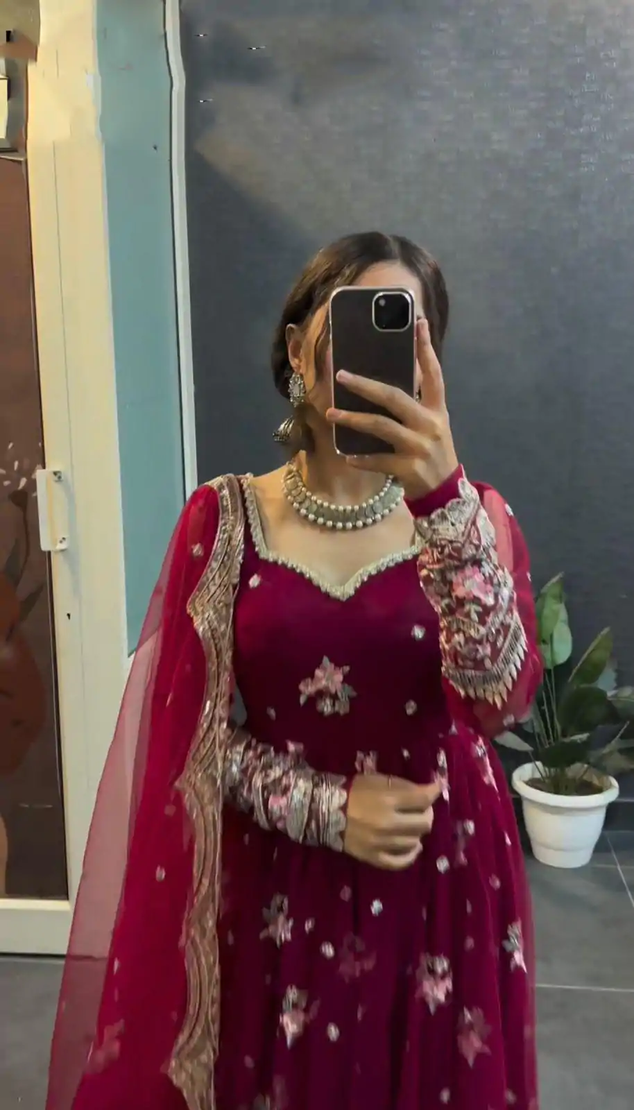 KD 1373 Red Color Georgette Thread With Sequence Salwar Suit Casual, Wedding, Party, Festive, Events Etc.4-6 Working Days@ 2049/-only | Jump Suits, Casual Suits, Creative suits, Designer Suits, Palazzo Suits, Party Wear Suits, Patiala Suits, Salwar suit, Straight Suits